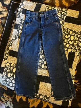 Wrangler cowboy/girl style Kids Dark Blue Straight Leg Jeans